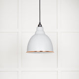 From The Anvil - White Gloss Brindley Pendant in Flock | Sku. 49507F | Trade Door Handles.