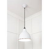 From The Anvil - White Gloss Brindley Pendant in Flock | Sku. 49507F | Trade Door Handles.