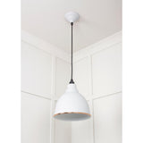 From The Anvil - White Gloss Brindley Pendant in Flock | Sku. 49507F | Trade Door Handles.