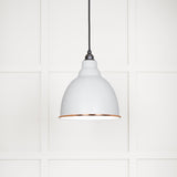 From The Anvil - White Gloss Brindley Pendant in Flock | Sku. 49507F | Trade Door Handles.