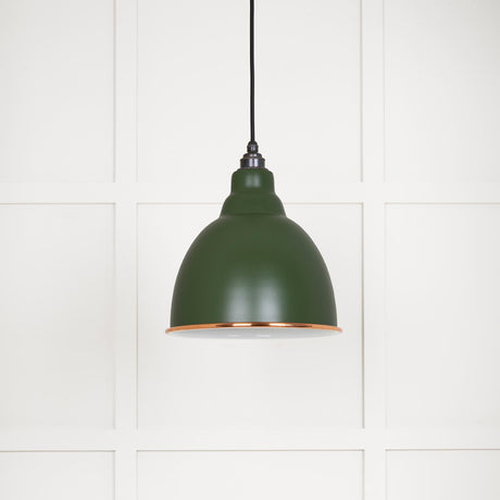 From The Anvil - White Gloss Brindley Pendant in Heath | Sku. 49507H | Trade Door Handles.