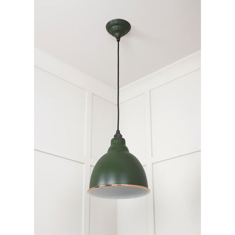 From The Anvil - White Gloss Brindley Pendant in Heath | Sku. 49507H | Trade Door Handles.