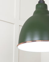 From The Anvil - White Gloss Brindley Pendant in Heath | Sku. 49507H | Trade Door Handles.