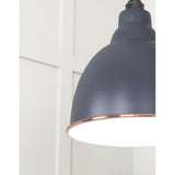 From The Anvil - White Gloss Brindley Pendant in Slate | Sku. 49507SL | Trade Door Handles.
