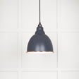 From The Anvil - White Gloss Brindley Pendant in Slate | Sku. 49507SL | Trade Door Handles.