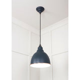 From The Anvil - White Gloss Brindley Pendant in Soot | Sku. 49507SO | Trade Door Handles.