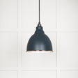 From The Anvil - White Gloss Brindley Pendant in Soot | Sku. 49507SO | Trade Door Handles.