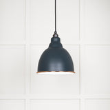 From The Anvil - White Gloss Brindley Pendant in Soot | Sku. 49507SO | Trade Door Handles.
