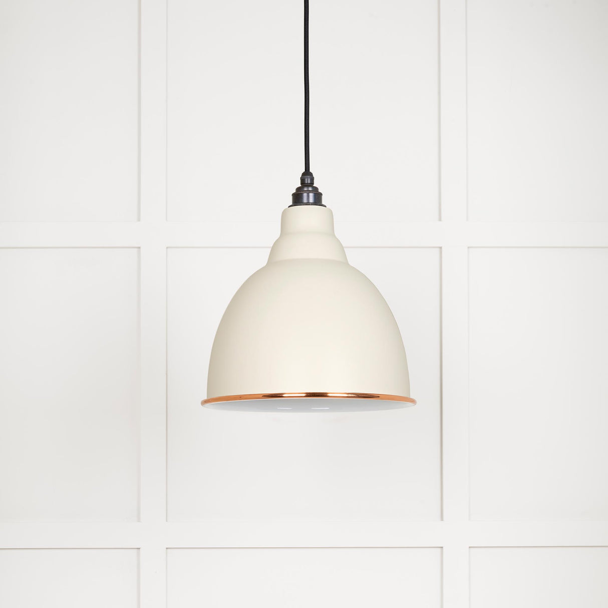 From The Anvil - White Gloss Brindley Pendant in Teasel | Sku. 49507TE | Trade Door Handles.