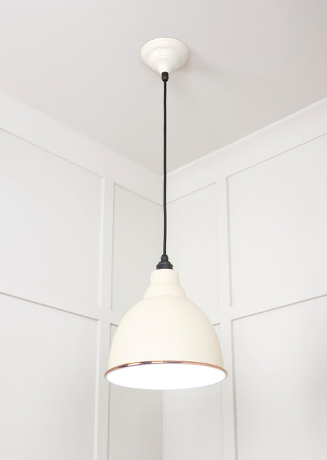 From The Anvil - White Gloss Brindley Pendant in Teasel | Sku. 49507TE | Trade Door Handles.