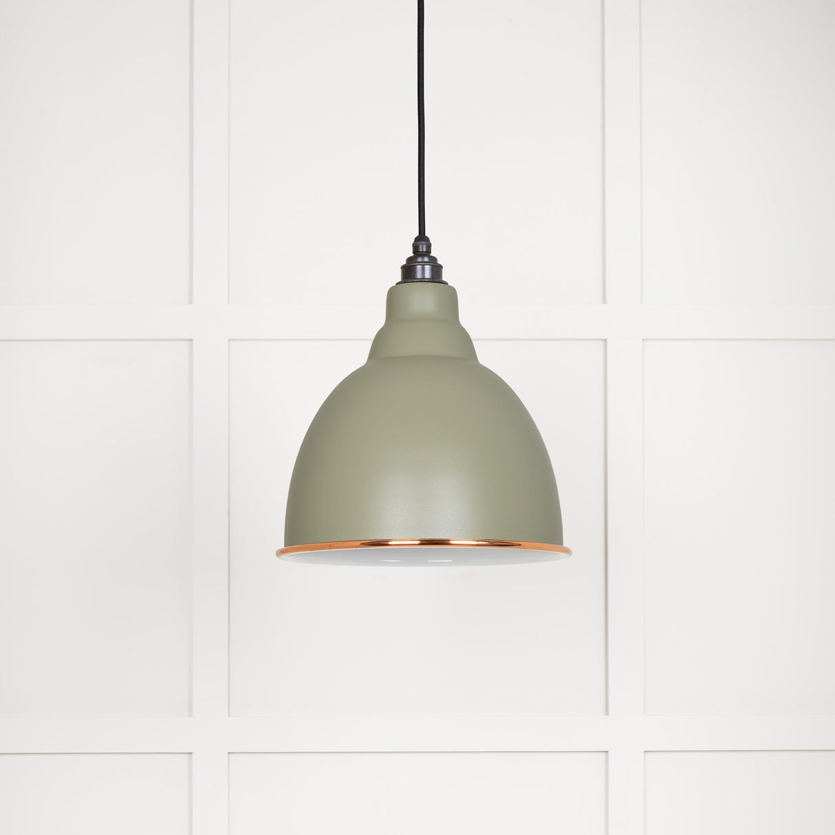 From The Anvil - White Gloss Brindley Pendant in Tump | Sku. 49507TU | Trade Door Handles.