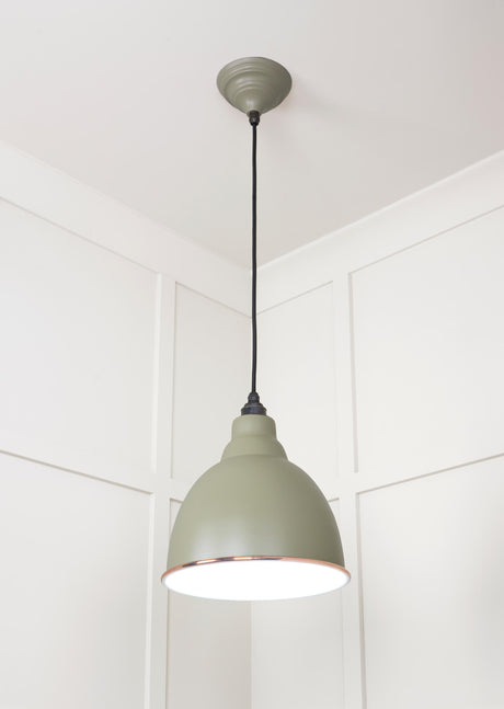From The Anvil - White Gloss Brindley Pendant in Tump | Sku. 49507TU | Trade Door Handles.