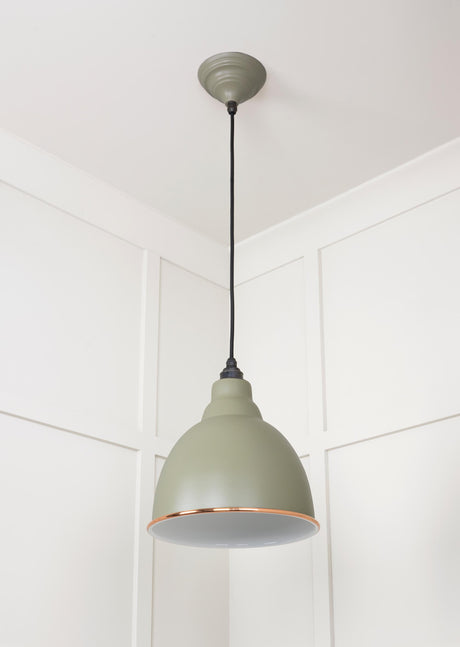 From The Anvil - White Gloss Brindley Pendant in Tump | Sku. 49507TU | Trade Door Handles.