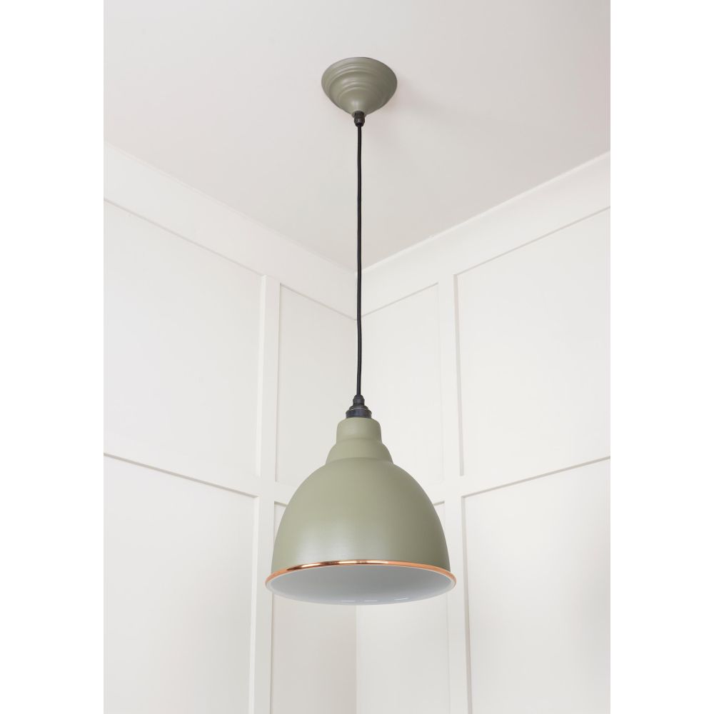 From The Anvil - White Gloss Brindley Pendant in Tump | Sku. 49507TU | Trade Door Handles.