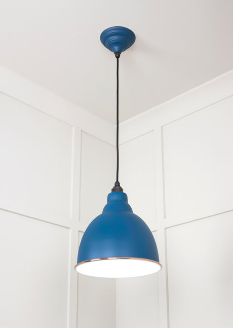 From The Anvil - White Gloss Brindley Pendant in Upstream | Sku. 49507U | Trade Door Handles.
