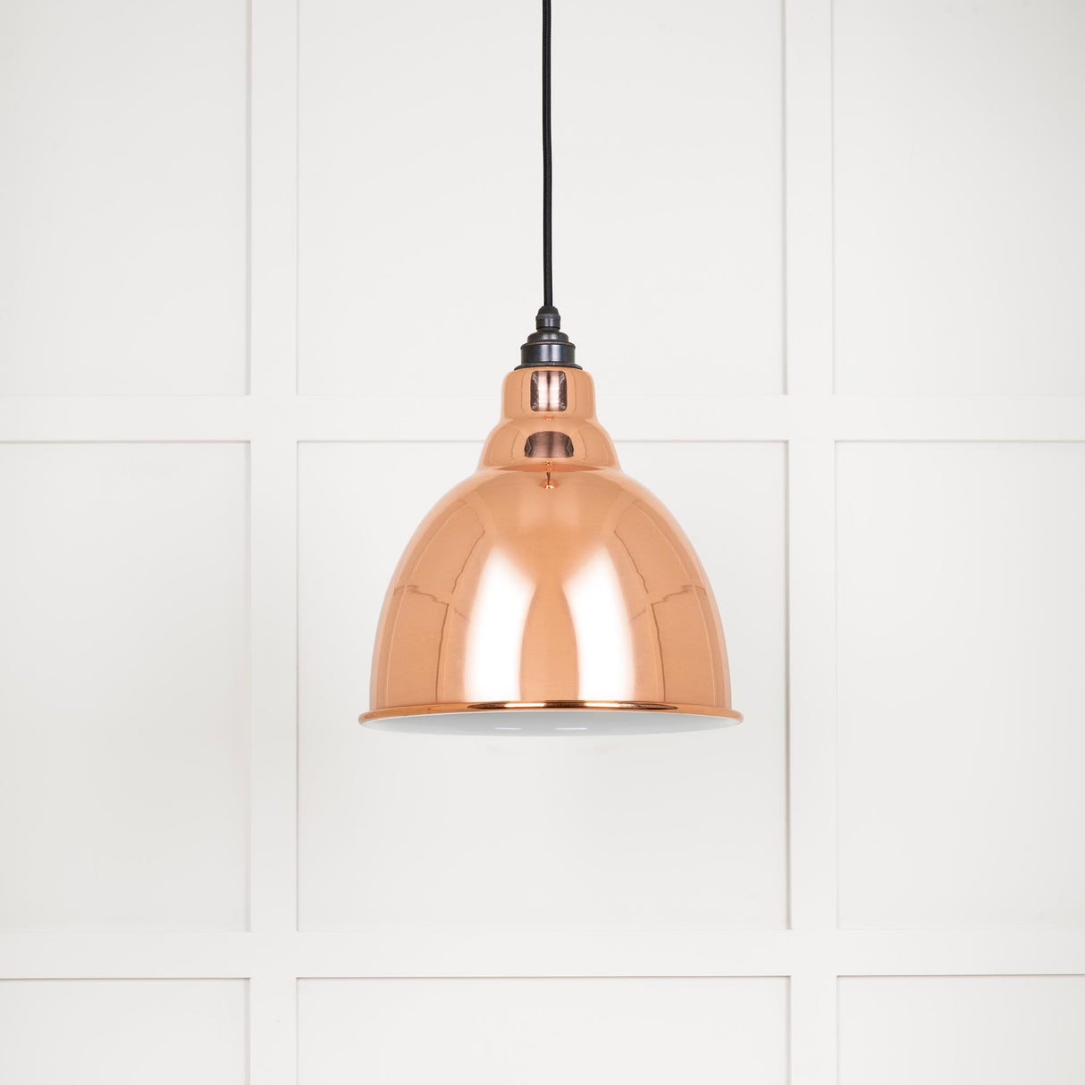 From The Anvil - White Gloss Brindley Pendant in Copper | Sku. 49507 | Trade Door Handles.