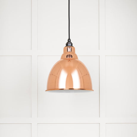 From The Anvil - White Gloss Brindley Pendant in Copper | Sku. 49507 | Trade Door Handles.