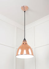 From The Anvil - White Gloss Brindley Pendant in Copper | Sku. 49507 | Trade Door Handles.
