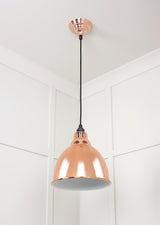 From The Anvil - White Gloss Brindley Pendant in Copper | Sku. 49507 | Trade Door Handles.