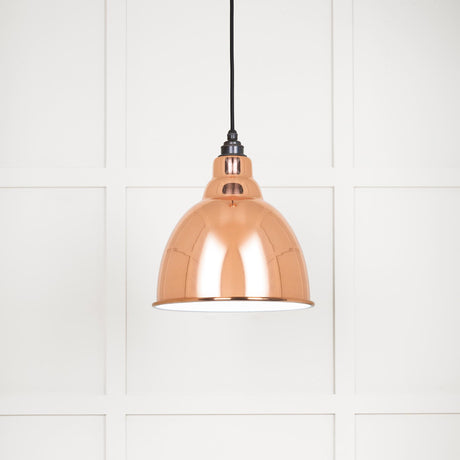 From The Anvil - White Gloss Brindley Pendant in Copper | Sku. 49507 | Trade Door Handles.