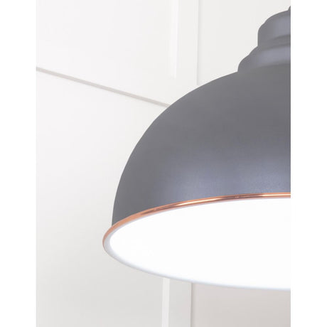 From The Anvil - White Gloss Harborne Pendant in Bluff | Sku. 49508BL | Trade Door Handles.