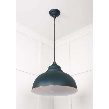 From The Anvil - White Gloss Harborne Pendant in Dingle | Sku. 49508DI | Trade Door Handles.