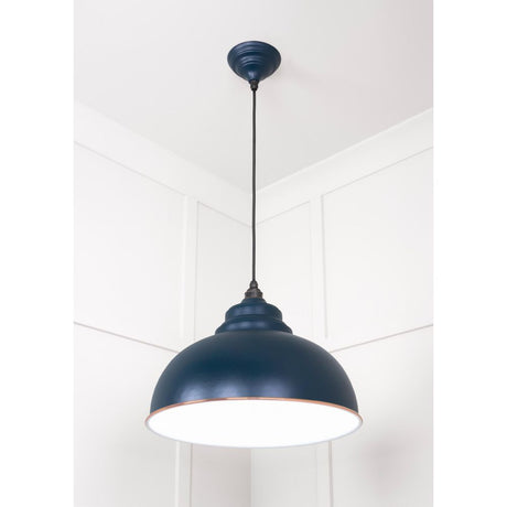 From The Anvil - White Gloss Harborne Pendant in Dusk | Sku. 49508DU | Trade Door Handles.