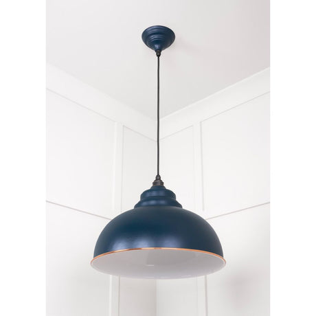 From The Anvil - White Gloss Harborne Pendant in Dusk | Sku. 49508DU | Trade Door Handles.
