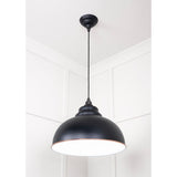From The Anvil - White Gloss Harborne Pendant in Elan Black | Sku. 49508EB | Trade Door Handles.