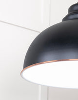 From The Anvil - White Gloss Harborne Pendant in Elan Black | Sku. 49508EB | Trade Door Handles.