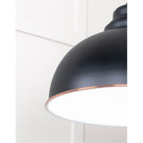 From The Anvil - White Gloss Harborne Pendant in Elan Black | Sku. 49508EB | Trade Door Handles.