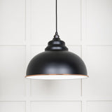 From The Anvil - White Gloss Harborne Pendant in Elan Black | Sku. 49508EB | Trade Door Handles.
