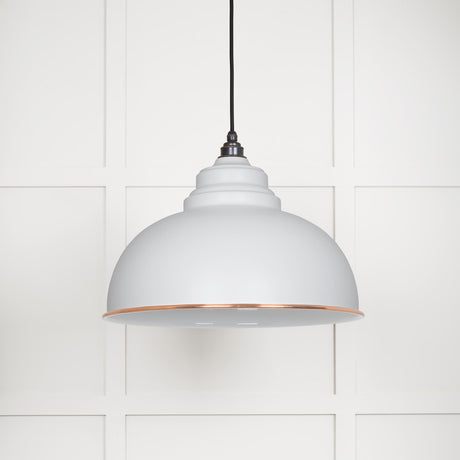 From The Anvil - White Gloss Harborne Pendant in Flock | Sku. 49508F | Trade Door Handles.