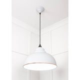 From The Anvil - White Gloss Harborne Pendant in Flock | Sku. 49508F | Trade Door Handles.