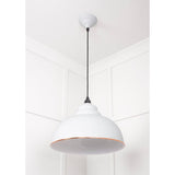 From The Anvil - White Gloss Harborne Pendant in Flock | Sku. 49508F | Trade Door Handles.