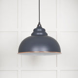 From The Anvil - White Gloss Harborne Pendant in Slate | Sku. 49508SL | Trade Door Handles.