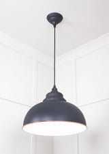 From The Anvil - White Gloss Harborne Pendant in Slate | Sku. 49508SL | Trade Door Handles.