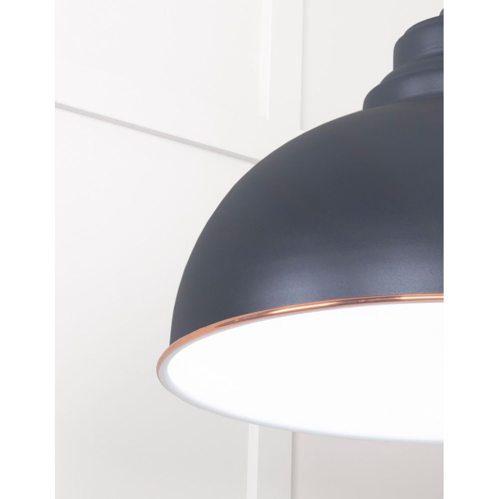 From The Anvil - White Gloss Harborne Pendant in Slate | Sku. 49508SL | Trade Door Handles.