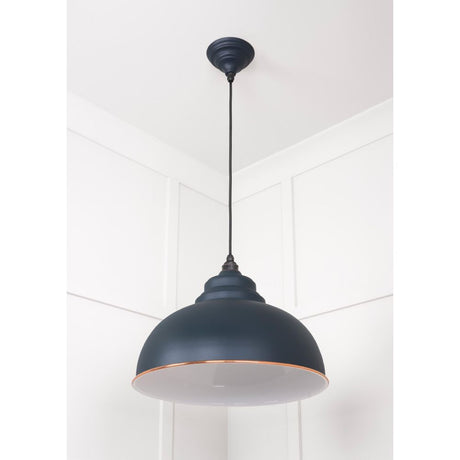 From The Anvil - White Gloss Harborne Pendant in Soot | Sku. 49508SO | Trade Door Handles.