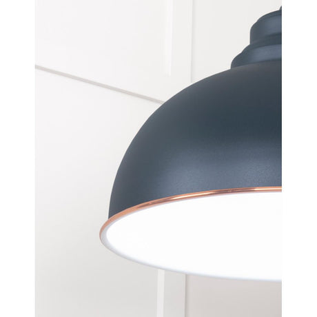 From The Anvil - White Gloss Harborne Pendant in Soot | Sku. 49508SO | Trade Door Handles.