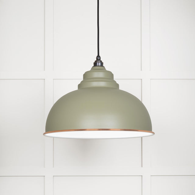 From The Anvil - White Gloss Harborne Pendant in Tump | Sku. 49508TU | Trade Door Handles.