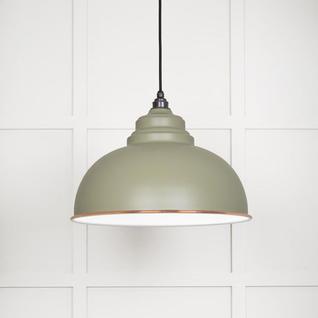 From The Anvil - White Gloss Harborne Pendant in Tump | Sku. 49508TU | Trade Door Handles.