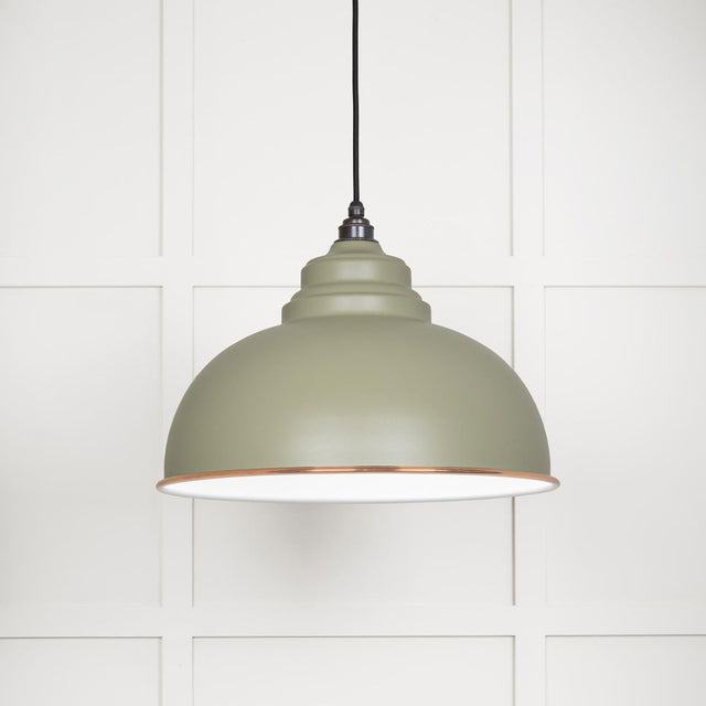 From The Anvil - White Gloss Harborne Pendant in Tump | Sku. 49508TU | Trade Door Handles.