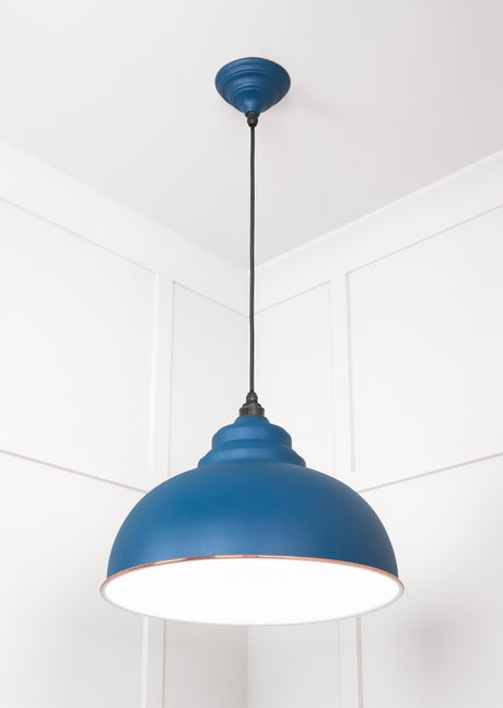 From The Anvil - White Gloss Harborne Pendant in Upstream | Sku. 49508U | Trade Door Handles.