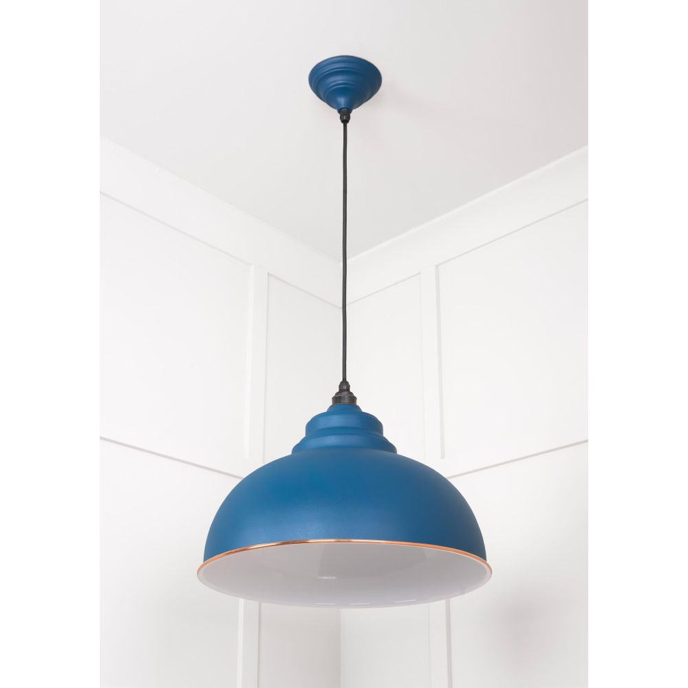 From The Anvil - White Gloss Harborne Pendant in Upstream | Sku. 49508U | Trade Door Handles.