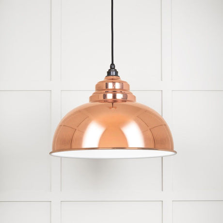 From The Anvil - White Gloss Harborne Pendant in Copper | Sku. 49508 | Trade Door Handles.