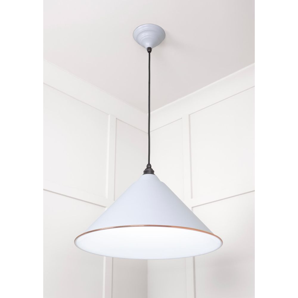 From The Anvil - White Gloss Hockley Pendant in Birch | Sku. 49510BI | Trade Door Handles.