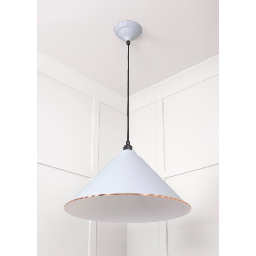 From The Anvil - White Gloss Hockley Pendant in Birch | Sku. 49510BI | Trade Door Handles.