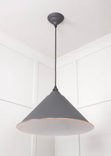From The Anvil - White Gloss Hockley Pendant in Bluff | Sku. 49510BL | Trade Door Handles.