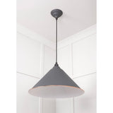 From The Anvil - White Gloss Hockley Pendant in Bluff | Sku. 49510BL | Trade Door Handles.